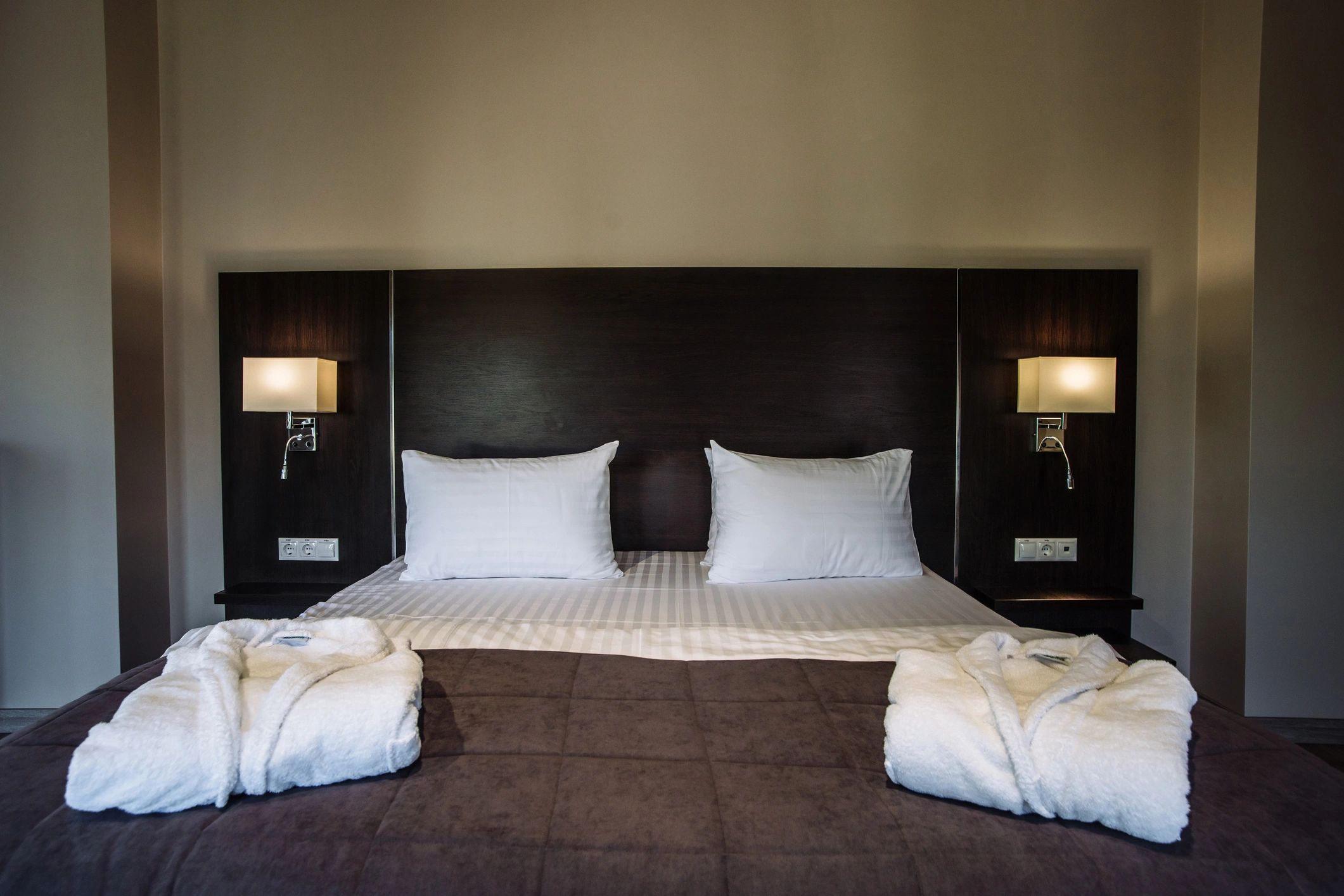 Cozy standard room interior for overnight guests